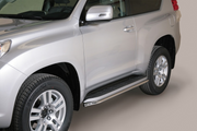 Toyota Land Cruiser 150 5-Door 2014–2017 Side Protection Bars Misutonida Stainless Steel (for Original Side Steps)